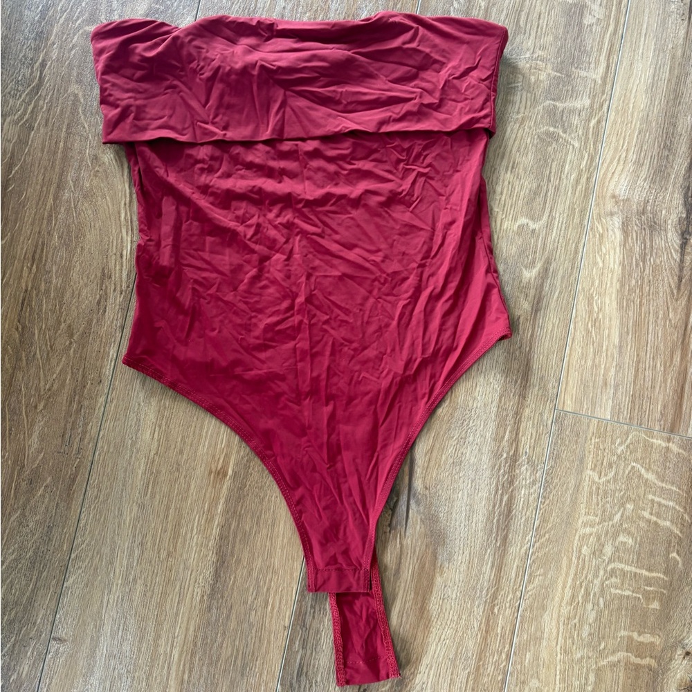 Burgundy bodysuit